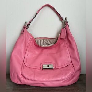 Bubble gum pink Coach Kristin Hobo Shoulder Crossbody